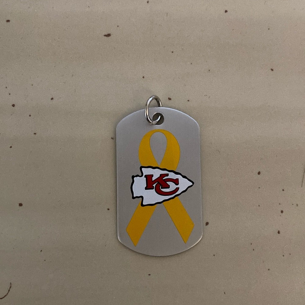 Kansas City Chiefs “dog tag” trinket